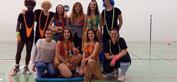 Les Terminales STAV Services après leur chorégraphie